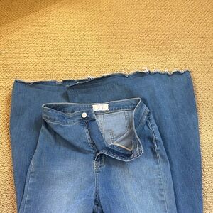 Free people mega flare boot bottom jeans.  Size 28.